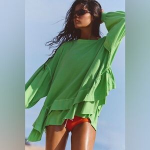 Free People Movement Wild and Free Layer in Green